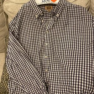 Plaid big and tall button down